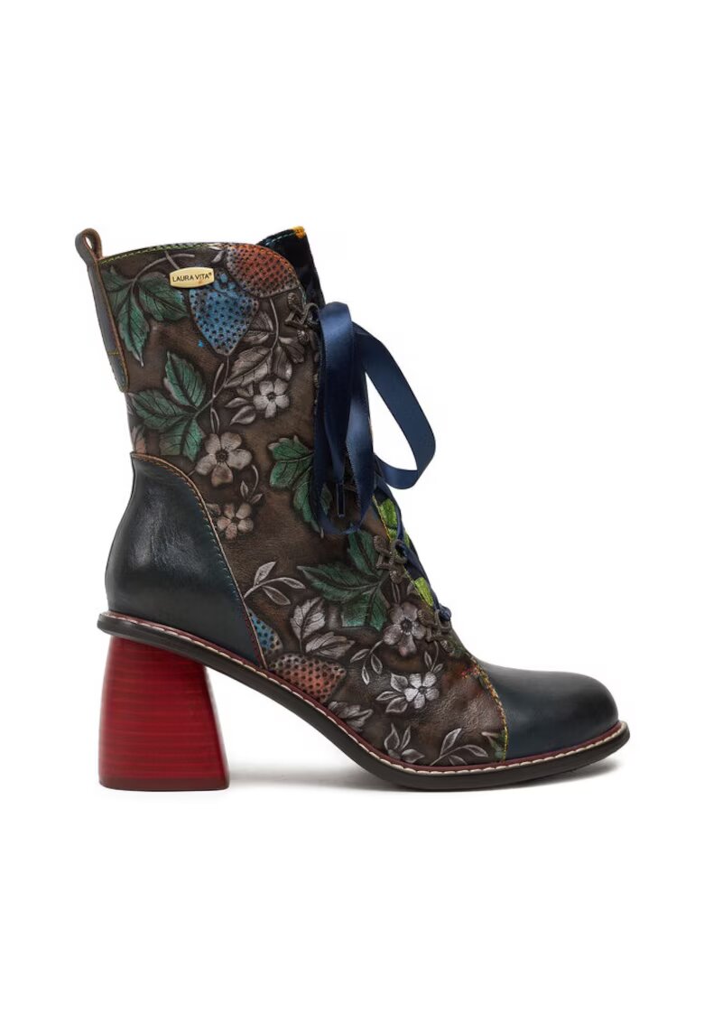 Laura Vita Botine dama - 304356 - Piele naturala - Albastru -
