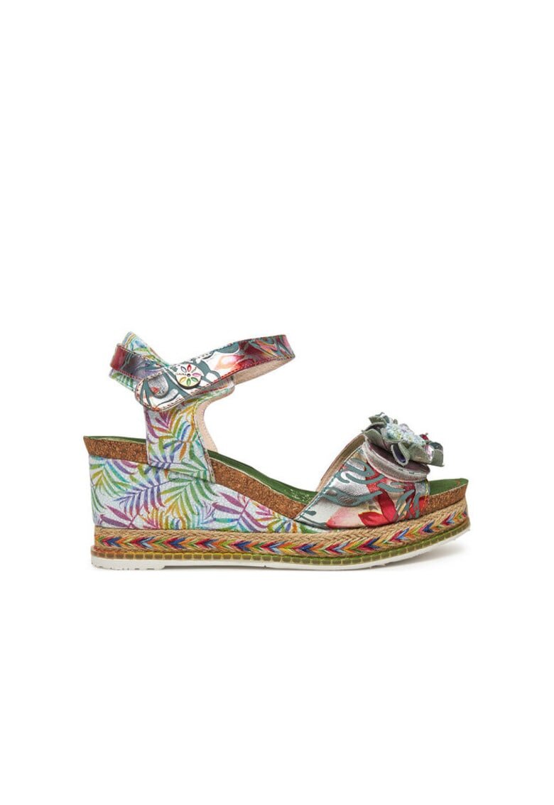 Laura Vita Espadrile dama HACDEO 09 - Piele naturala - Argintiu