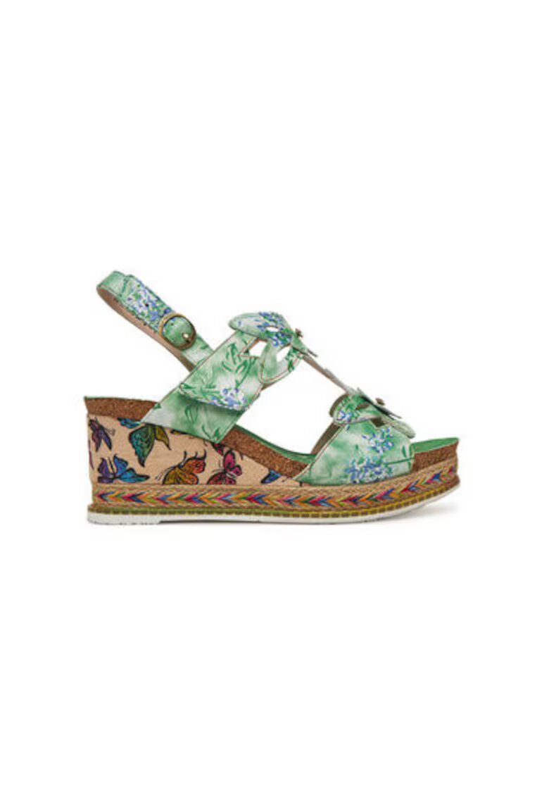 Laura Vita Espadrile dama Hacdeo 21 - Piele naturala - Verde