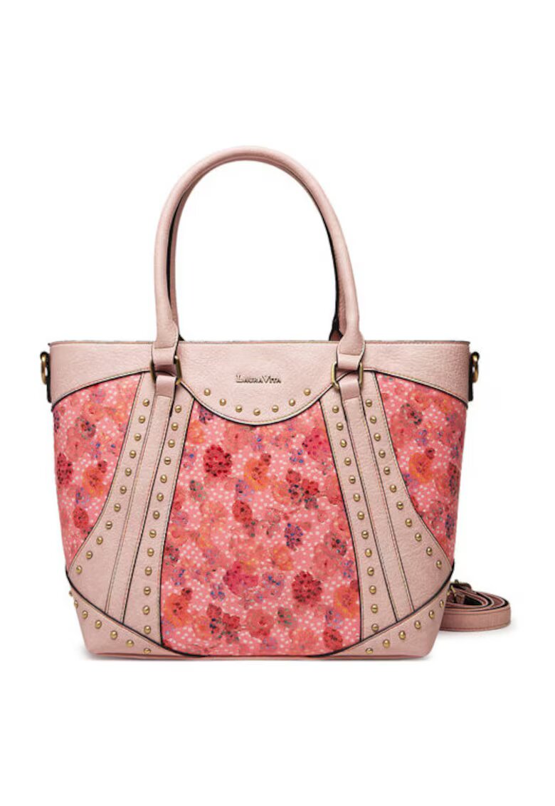 Laura Vita Geanta dama - Amber 02 - 40x29x11cm - roz