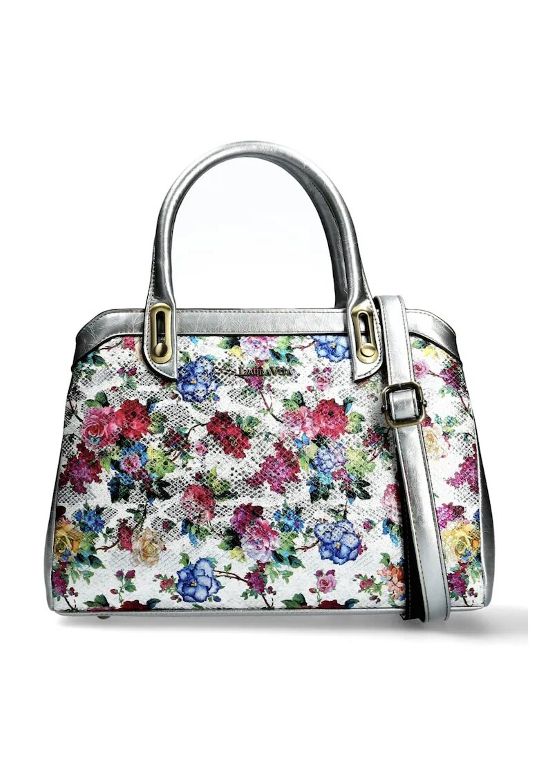 Laura Vita Geanta eleganta dama - Alb - 30 x 25 x 10 CM