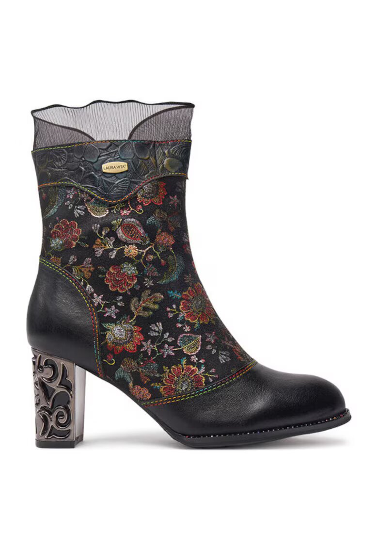 Laura Vita Ghete dama Piele naturala - Negru - Negru