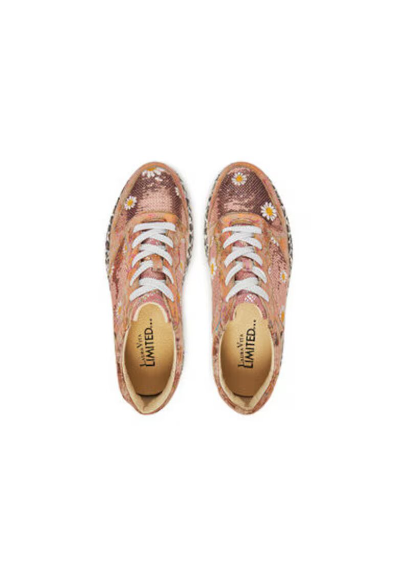 Laura Vita Pantofi sport dama - NIKITO 52 - Piele naturala - Roz - Roz