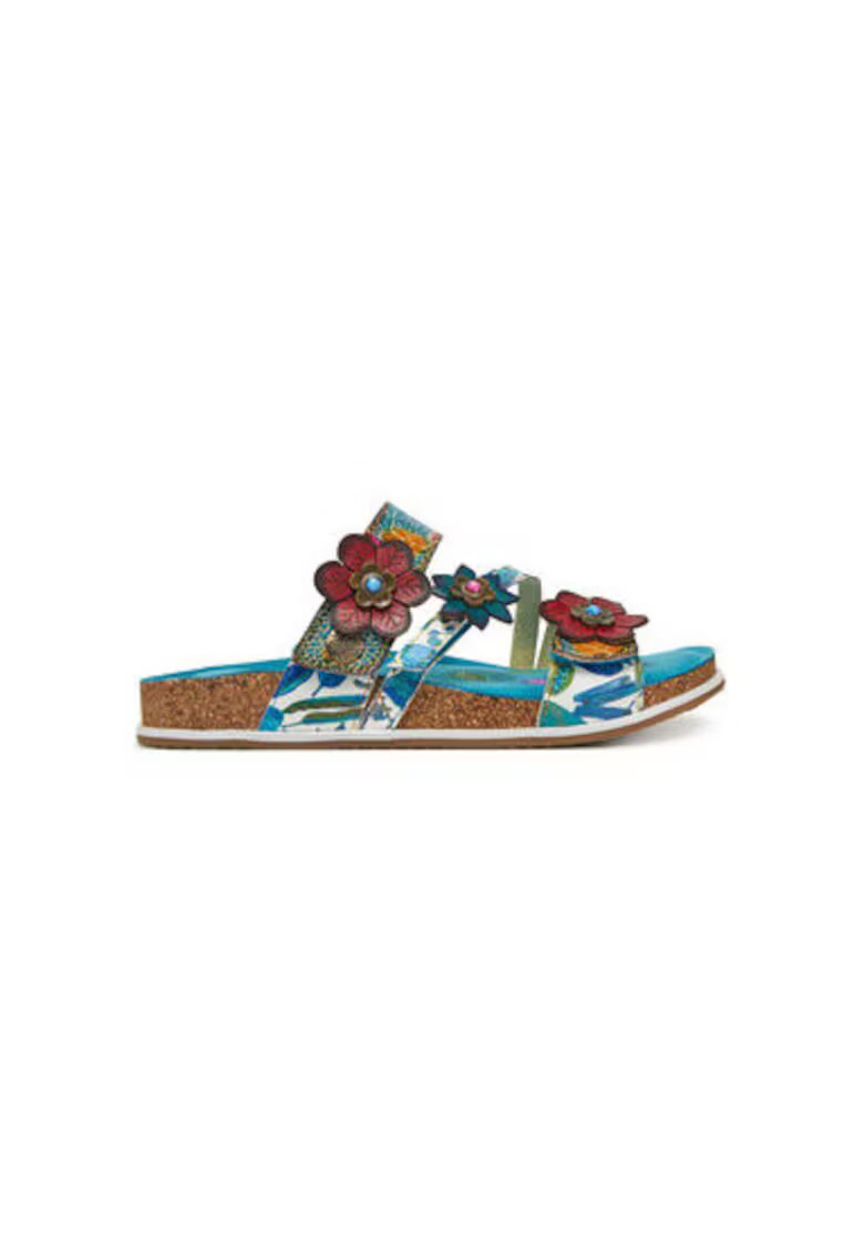 Laura Vita Papuci dama 305012616 - Piele naturala - Albastru - Albastru