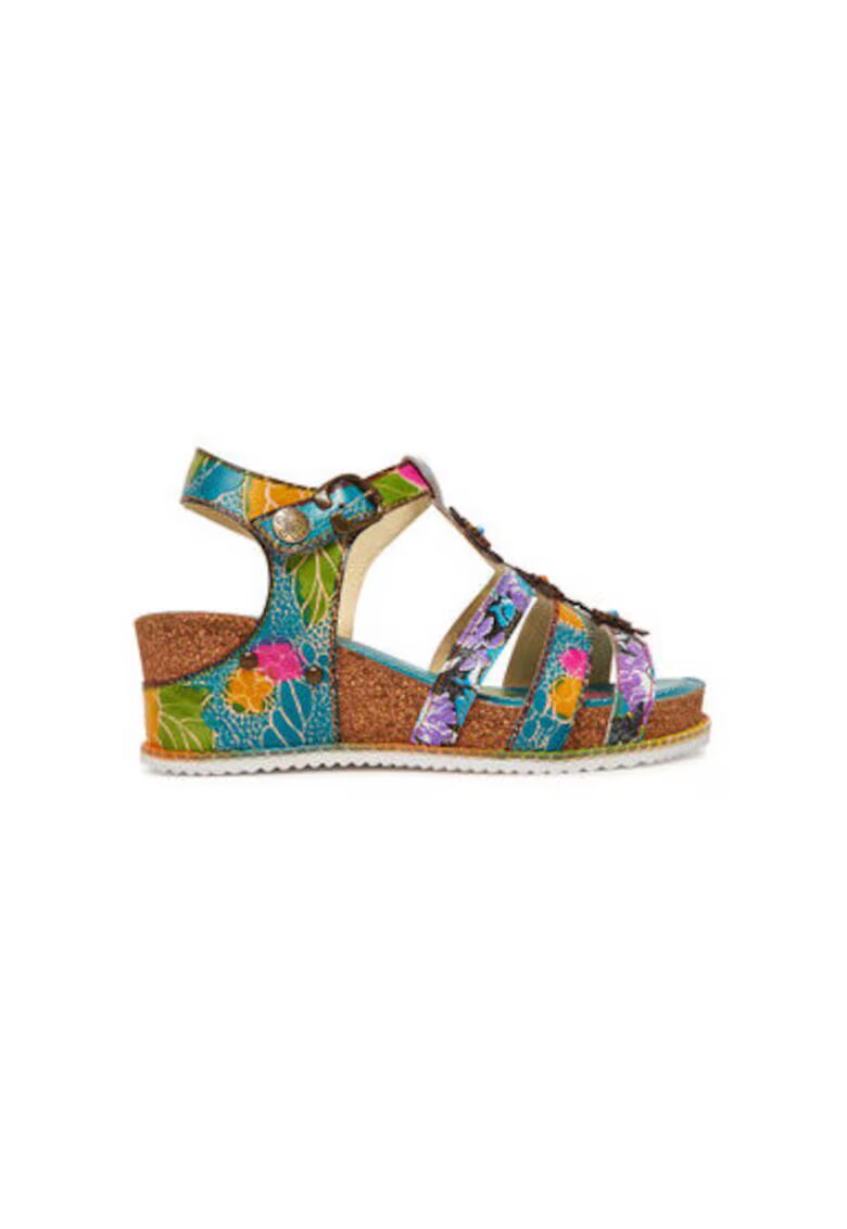 Laura Vita Sandale dama - BONITO 30 - Piele naturala - Turcoaz