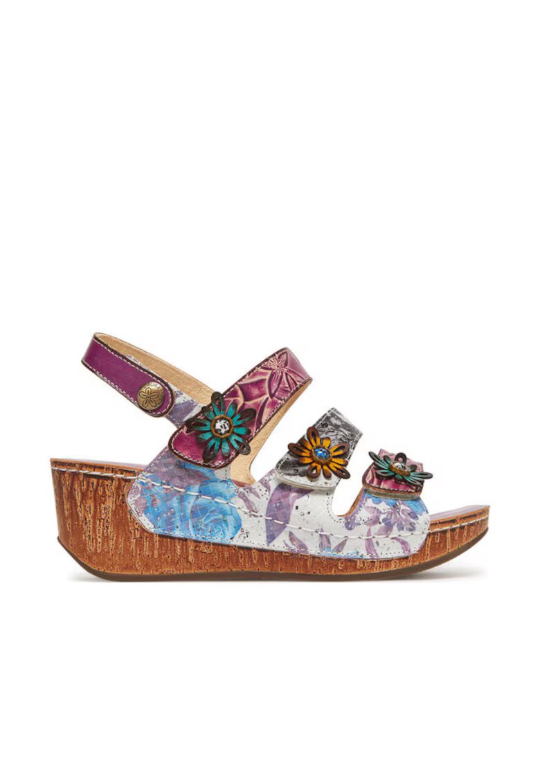 Laura Vita Sandale dama - DINO 32 - Piele naturala - Multicolor