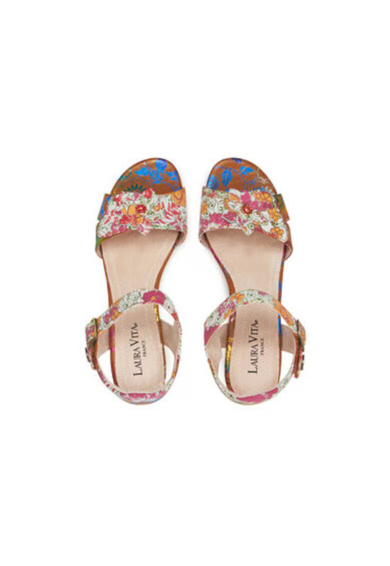 Laura Vita Sandale dama - FRAMBOISEO 16 - Piele naturala - Multicolor