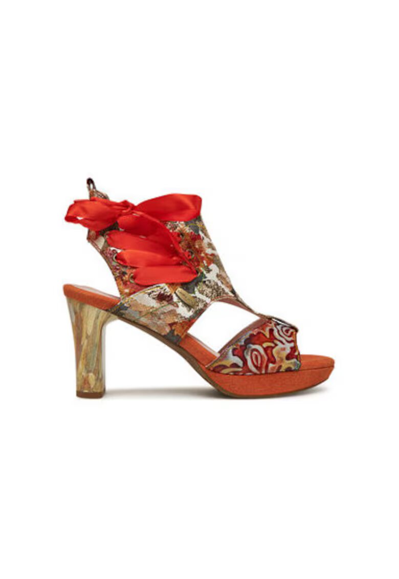 Laura Vita Sandale dama - HICAO 09 - Piele naturala - Corai - Coral