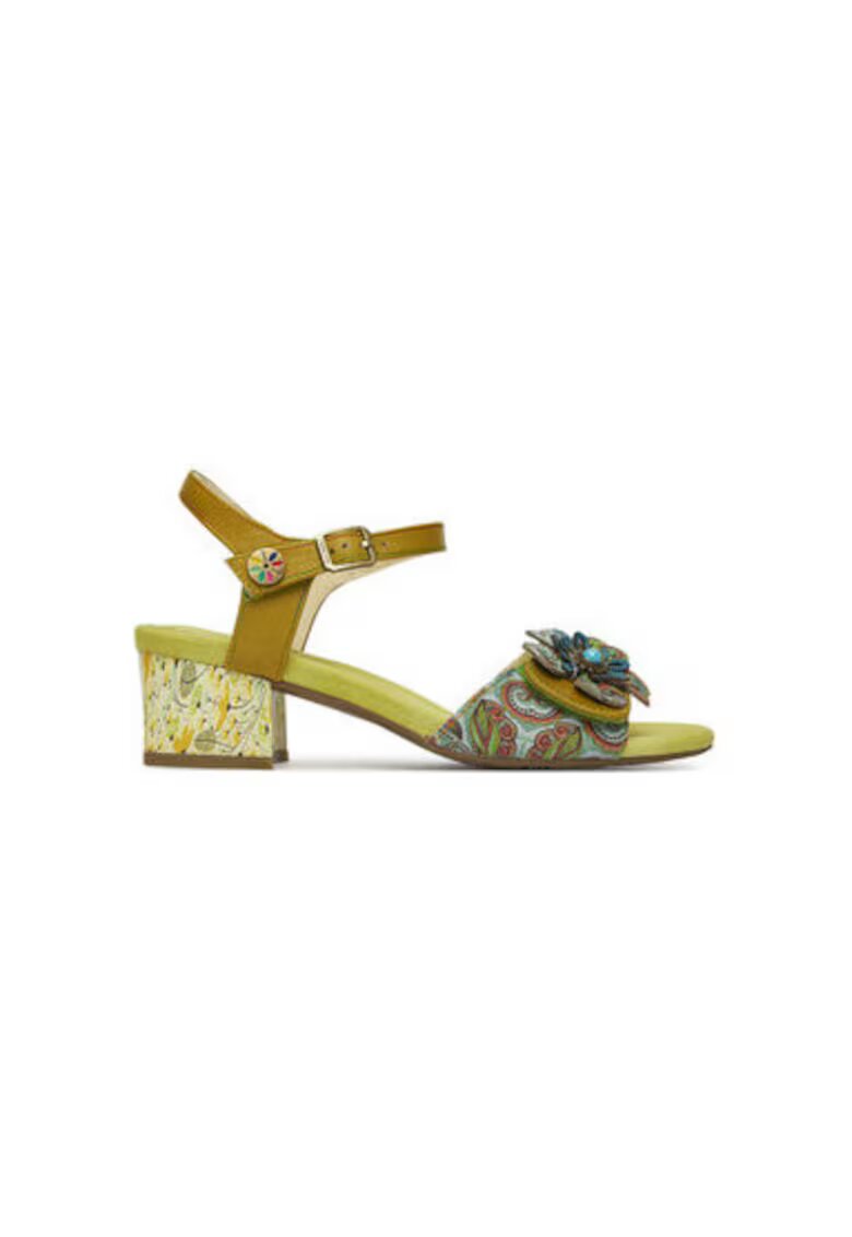Laura Vita Sandale dama - HUCBIO 42 - Piele naturala - Kaki - Kaki