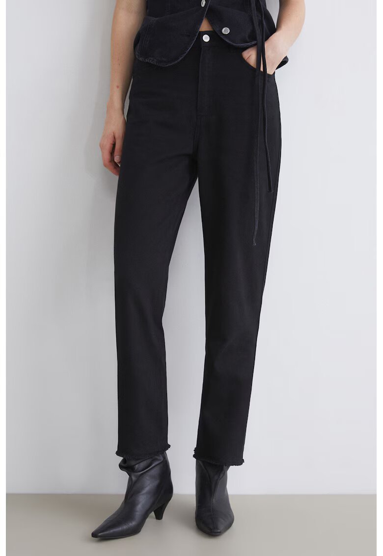 LC WAIKIKI Blugi regular fit cu talie medie - Negru