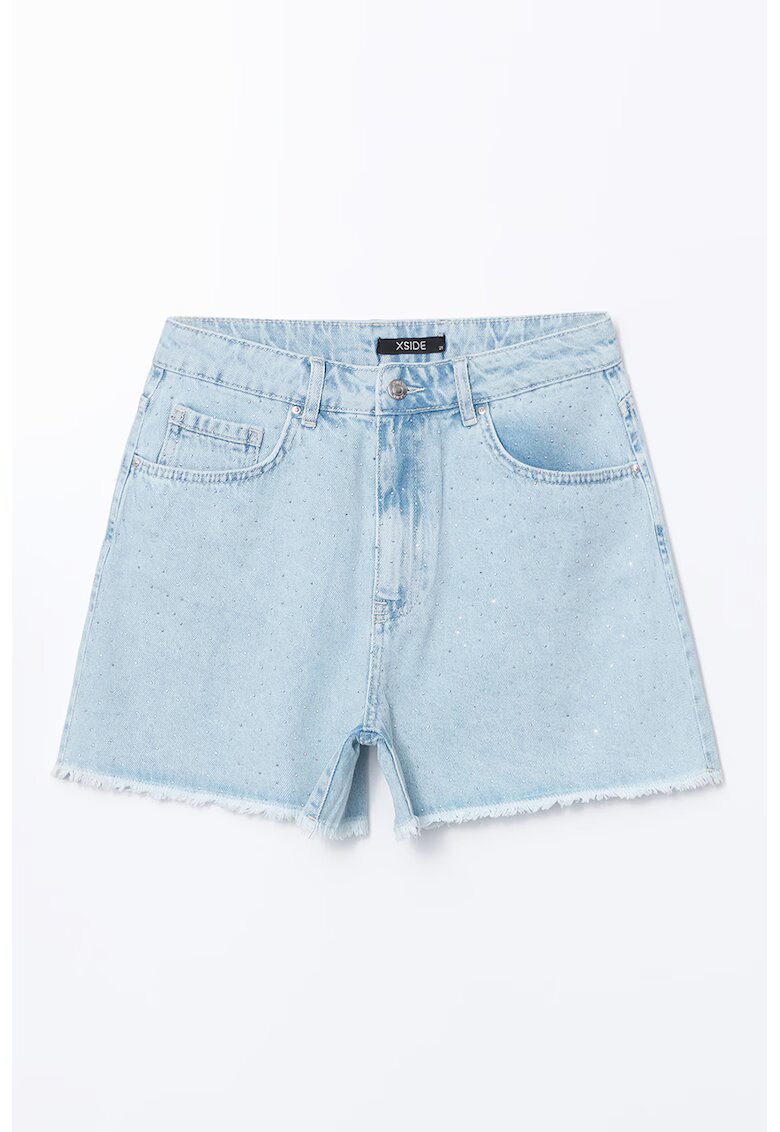 LC WAIKIKI Blugi scurti cu croiala mom-fit - Albastru deschis