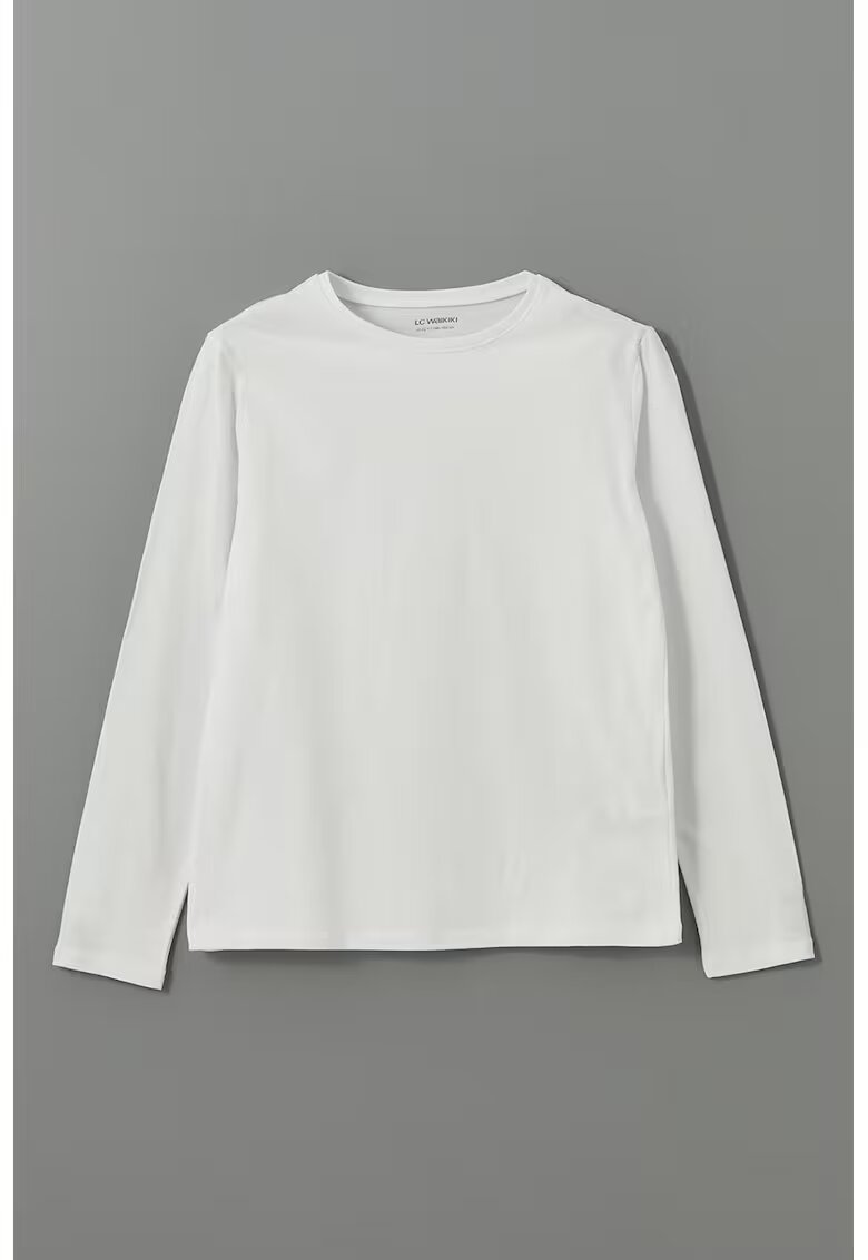 LC WAIKIKI Bluza cu decolteu rotund - Alb fildes