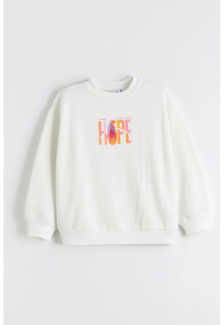 LC WAIKIKI Bluza cu imprimeu pe spate - Rosu/Alb