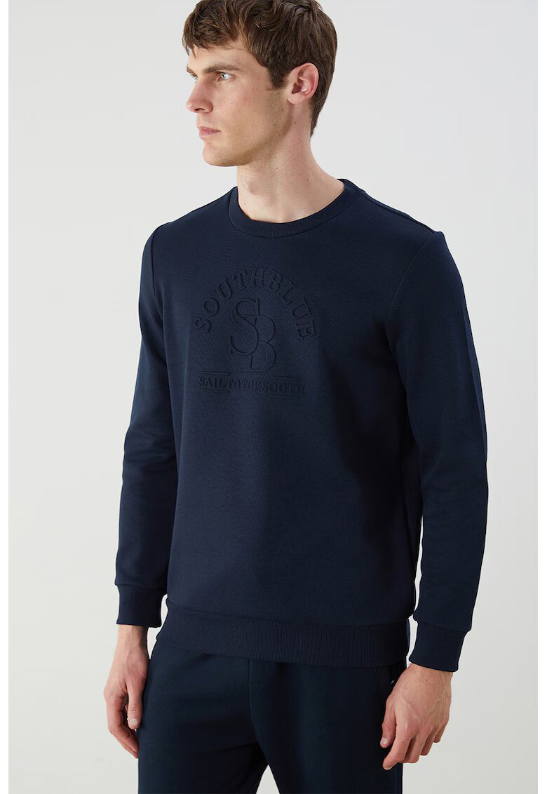 LC WAIKIKI Bluza de trening cu decolteu la baza gatului - Bleumarin