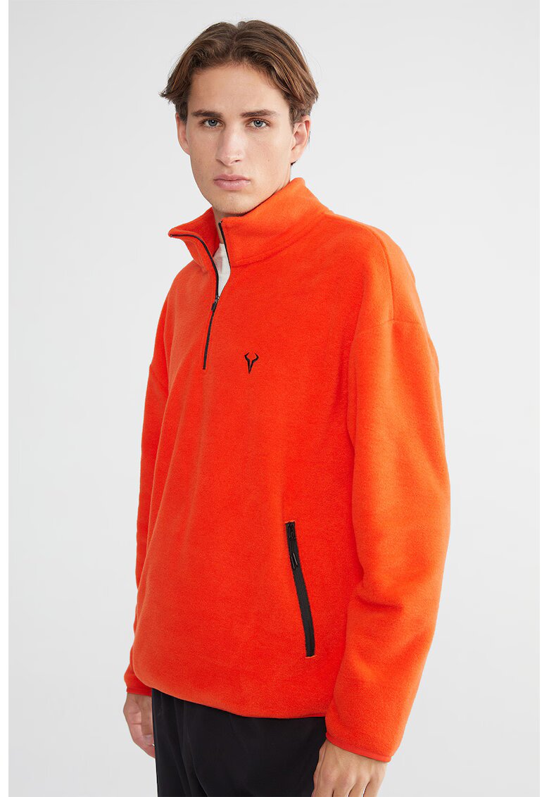 LC WAIKIKI Bluza de trening cu fenta cu fermoar scurt - Portocaliu