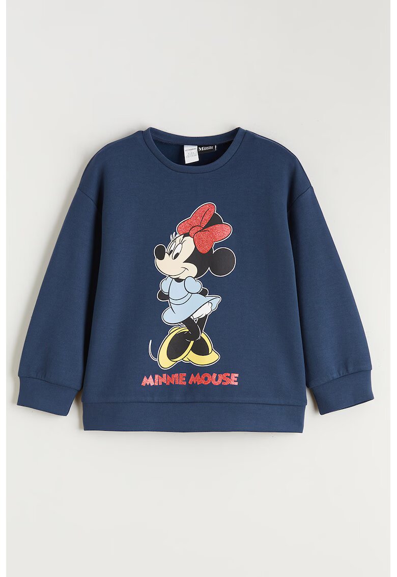LC WAIKIKI Bluza de trening cu imprimeu cu Minnie Mouse - Rosu/Albastru inchis/Albastru glaciar