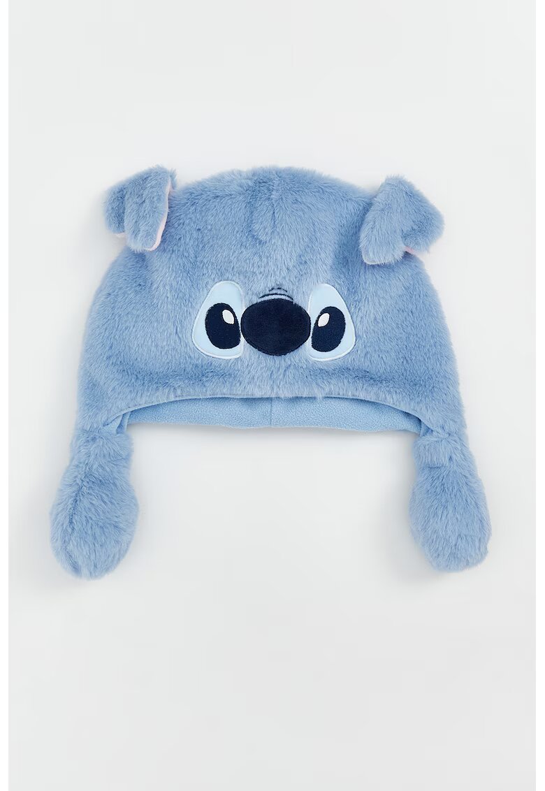 LC WAIKIKI Caciula pufoasa cu urechi si imprimeu Stitch - Negru/Albastru prafuit