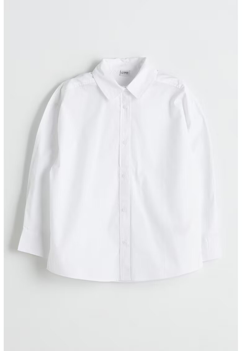 LC WAIKIKI Camasa cu model uni si guler clasic - Alb -