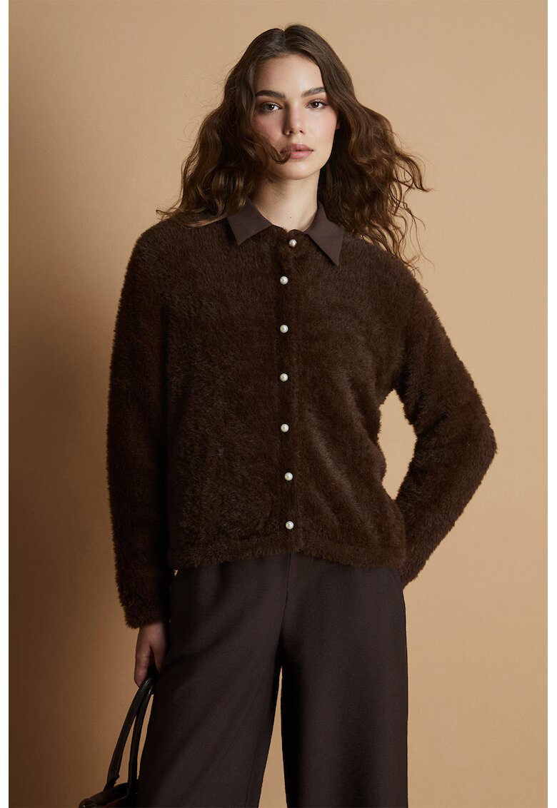 LC WAIKIKI Cardigan tricotat cu nasturi - Maro