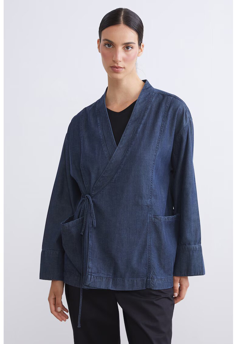 LC WAIKIKI Chimono din amestec de bumbac - Albastru indigo