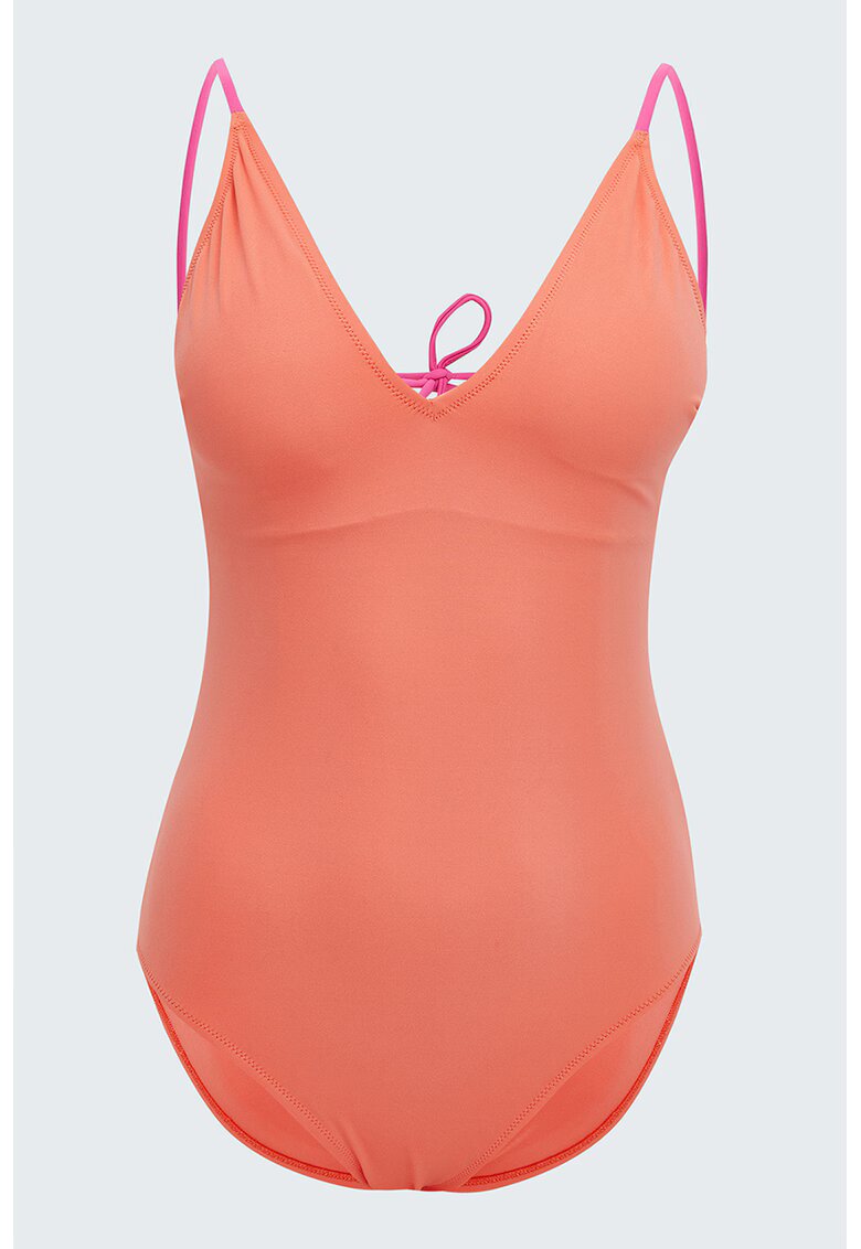 LC WAIKIKI Costum de baie intreg cu decolteu in V - Coral