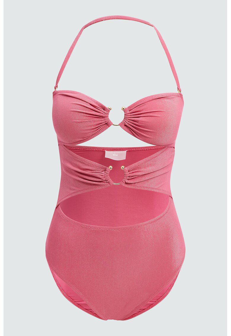 LC WAIKIKI Costum de baie intreg cu decupaje - Roz pastel