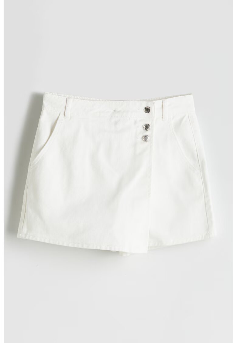 LC WAIKIKI Fusta-pantalon cu talie inalta - Alb