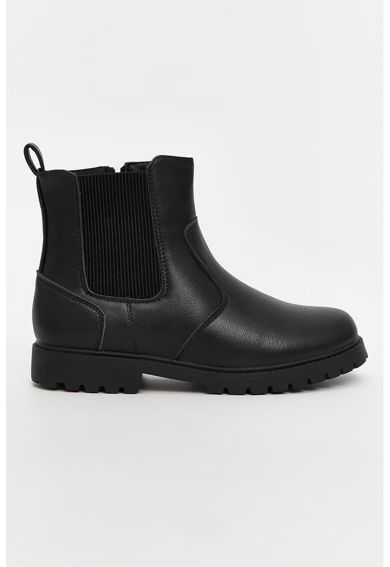 LC WAIKIKI Ghete Chelsea de piele ecologica - Negru