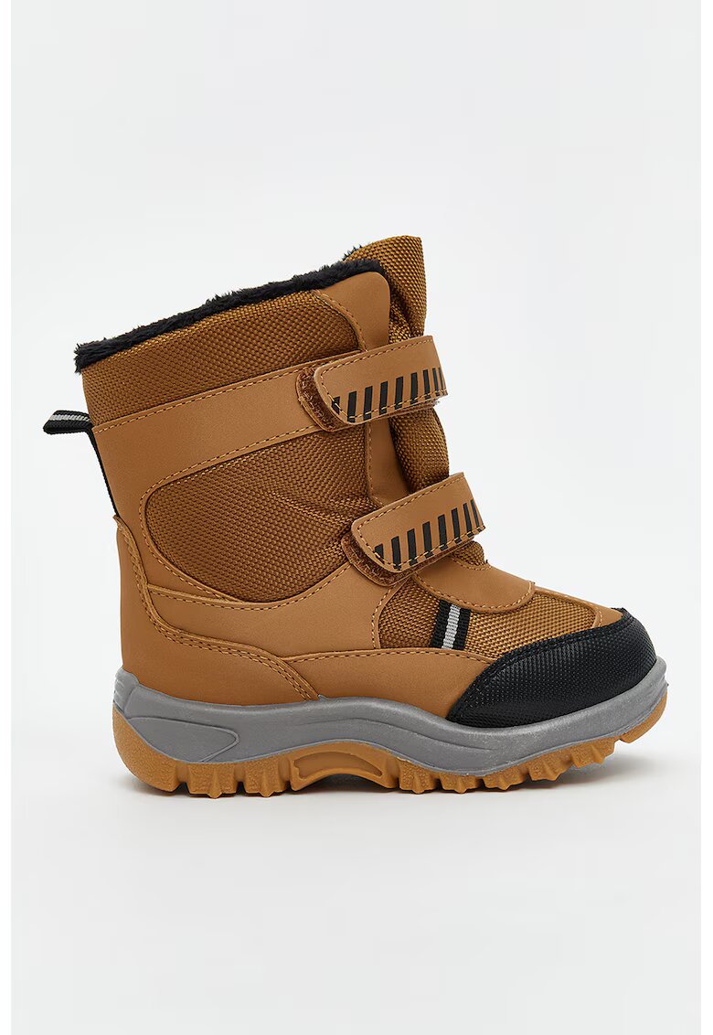 LC WAIKIKI Ghete de piele ecologica cu insertii de plasa - Caramel/Negru