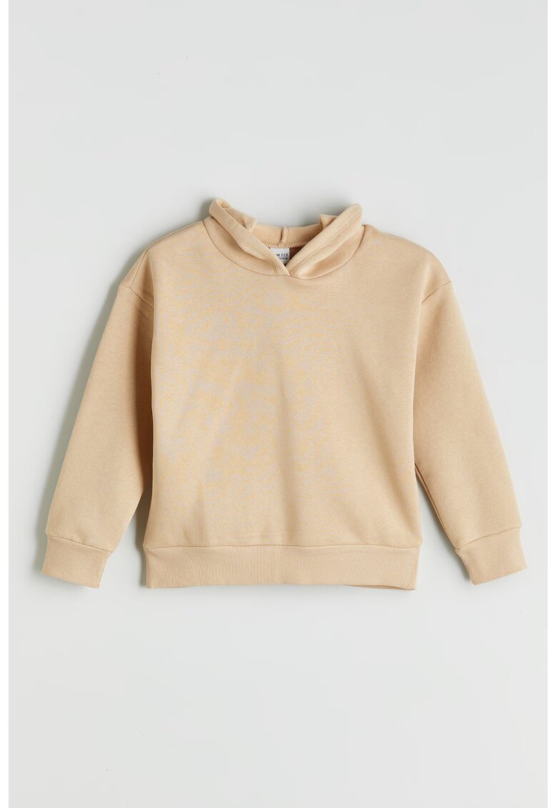 LC WAIKIKI Hanorac din amestec de bumbac cu model uni - Bej