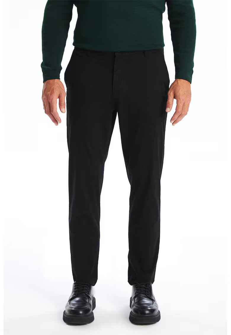 LC WAIKIKI Pantaloni chino slim-fit - Negru