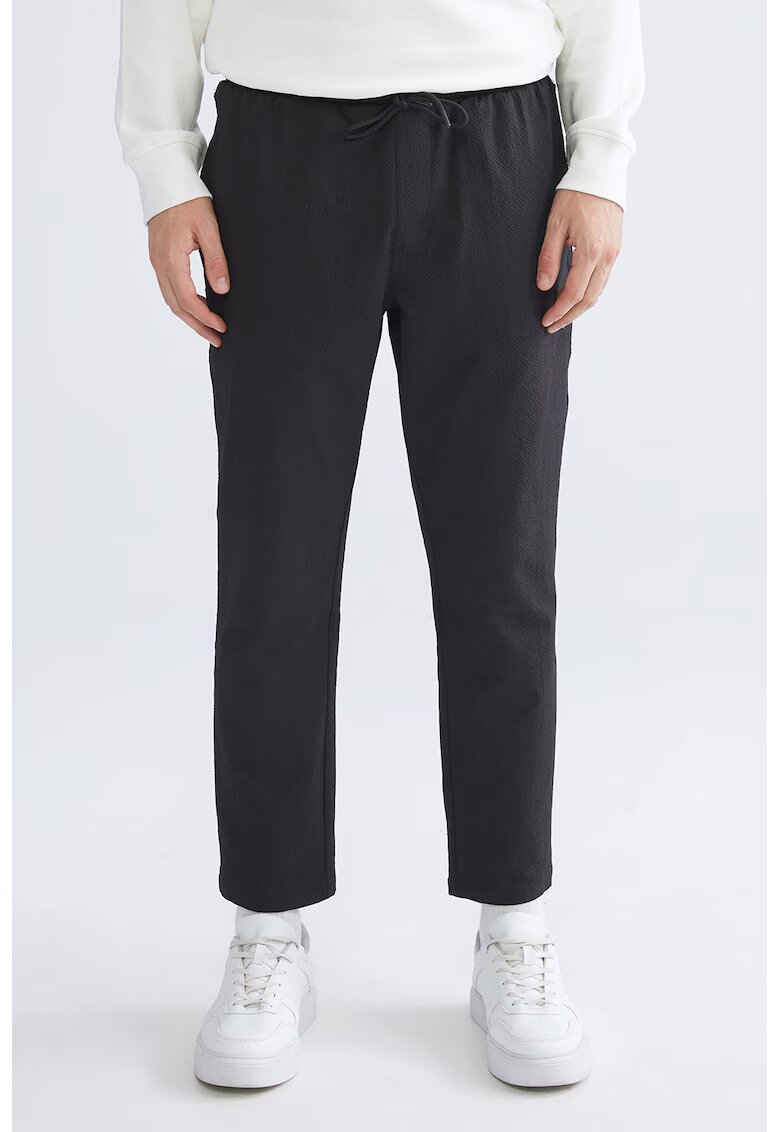 LC WAIKIKI Pantaloni crop cu talie ajustabila - Albastru ultramarin