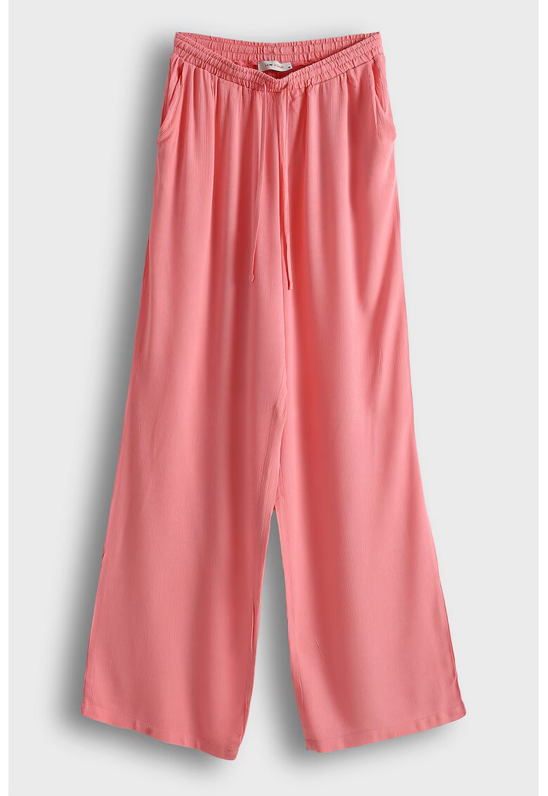 LC WAIKIKI Pantaloni cu croiala ampla si model uni - Coral