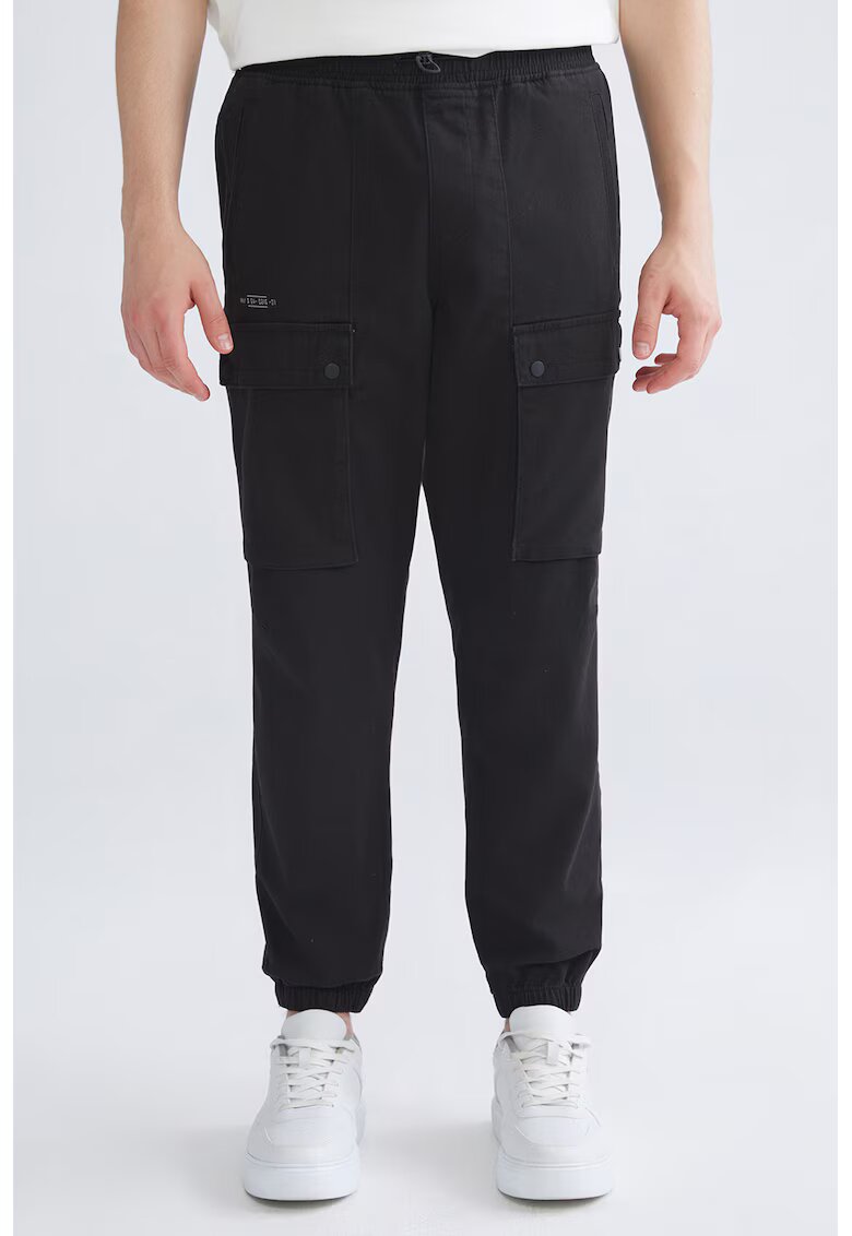 LC WAIKIKI Pantaloni de trening cargo cu talie medie - Negru