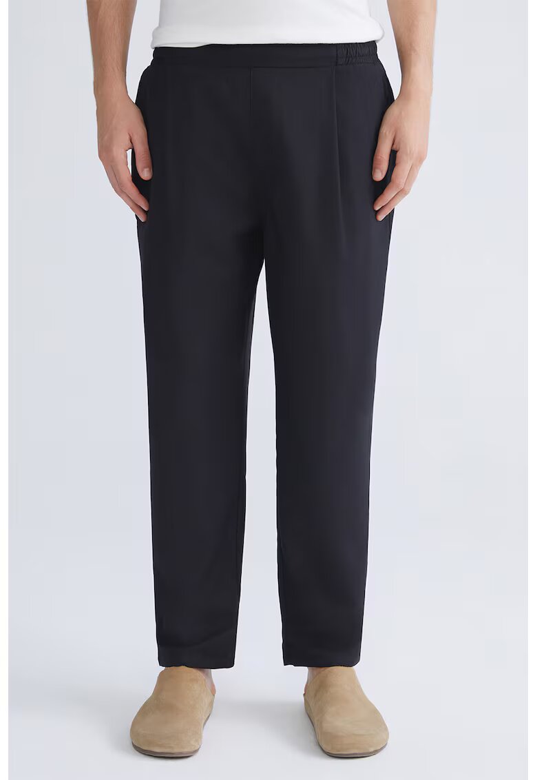 LC WAIKIKI Pantaloni din amestec de modal cu talie elastica - Negru