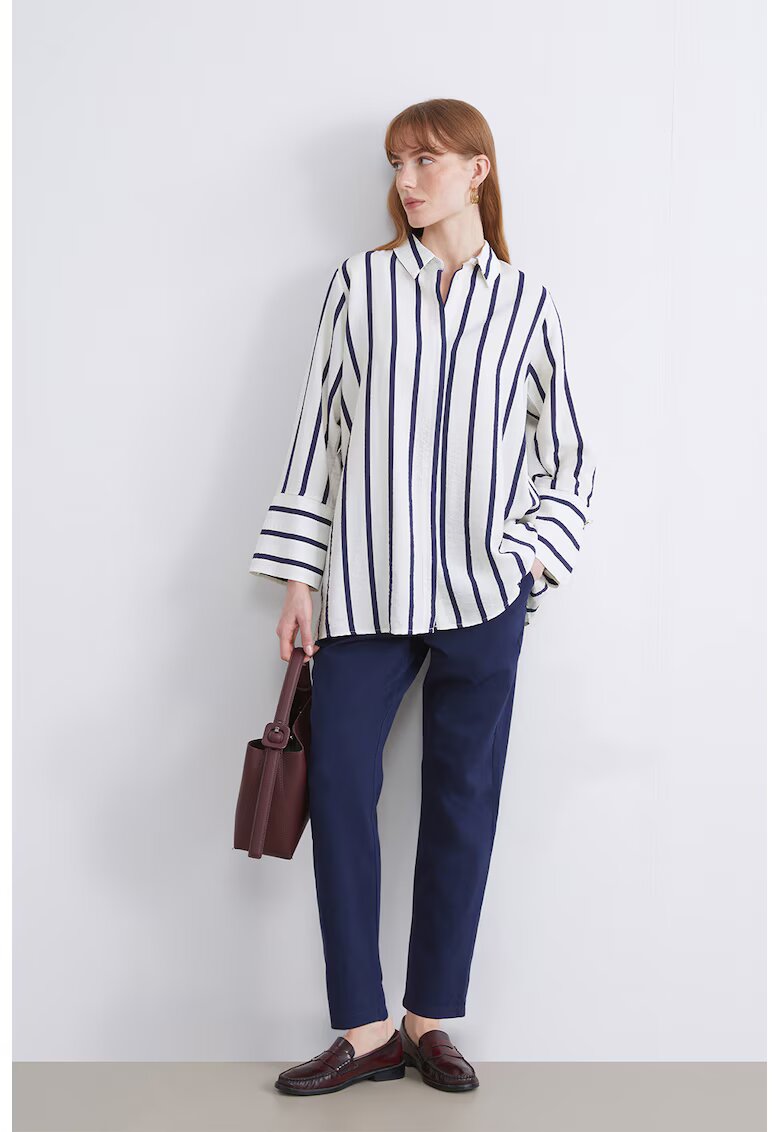 LC WAIKIKI Pantaloni drepti cu model uni - Bleumarin