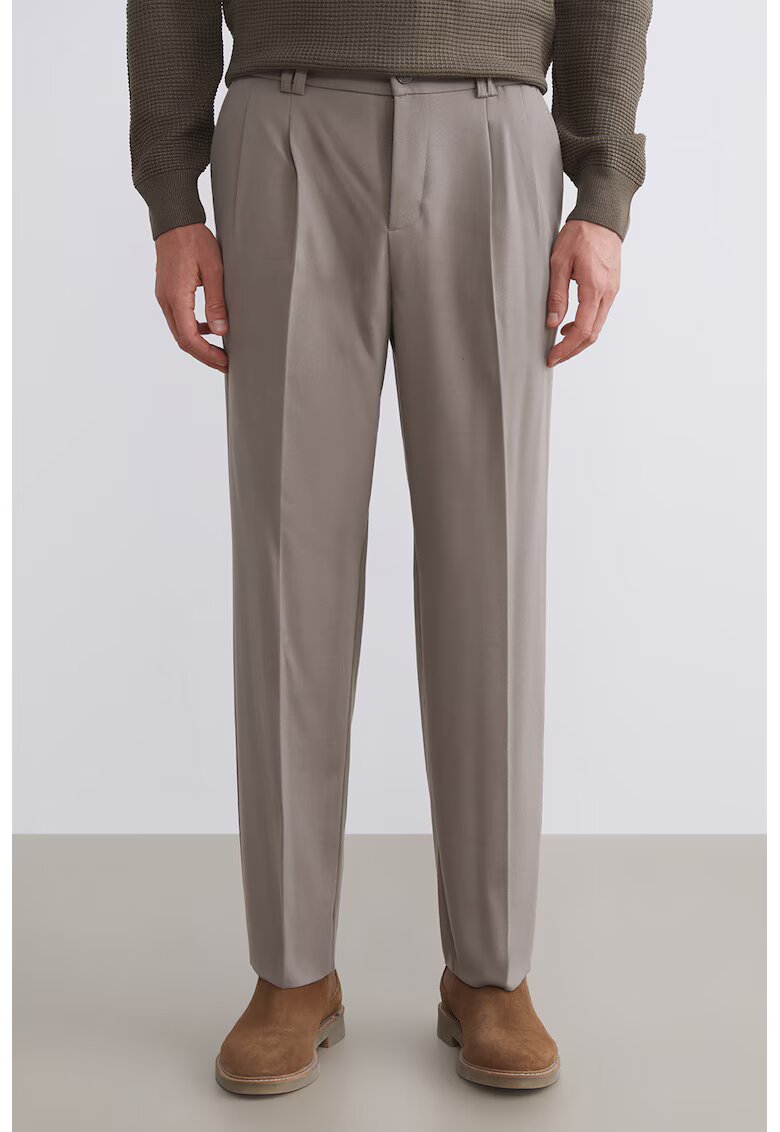 LC WAIKIKI Pantaloni eleganti cu talie elastica - Maro deschis