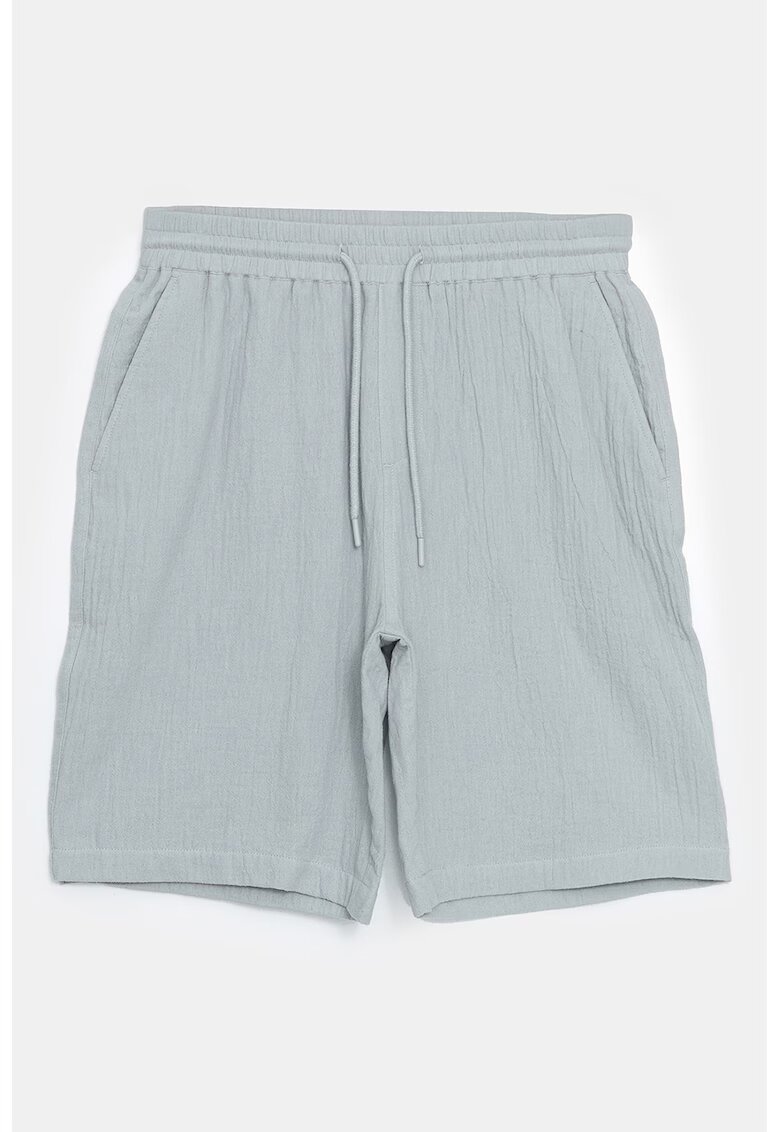 LC WAIKIKI Pantaloni scurti de bumbac cu snur - Gri cenusiu