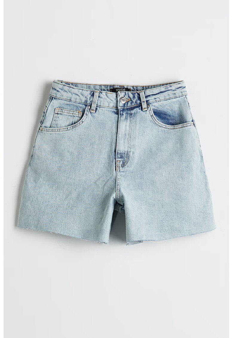 LC WAIKIKI Pantaloni scurti din denim cu talie inalta - Albastru deschis