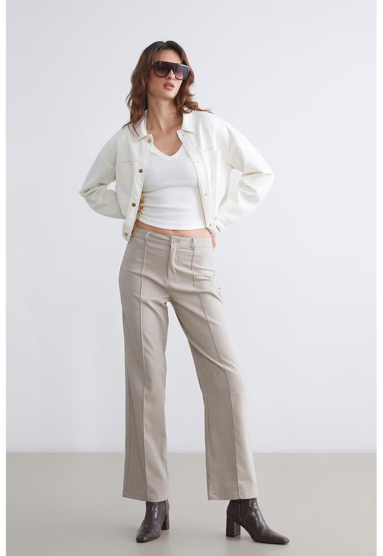LC WAIKIKI Pantaloni slim-fit cu talie medie Vision - Maro taupe deschis
