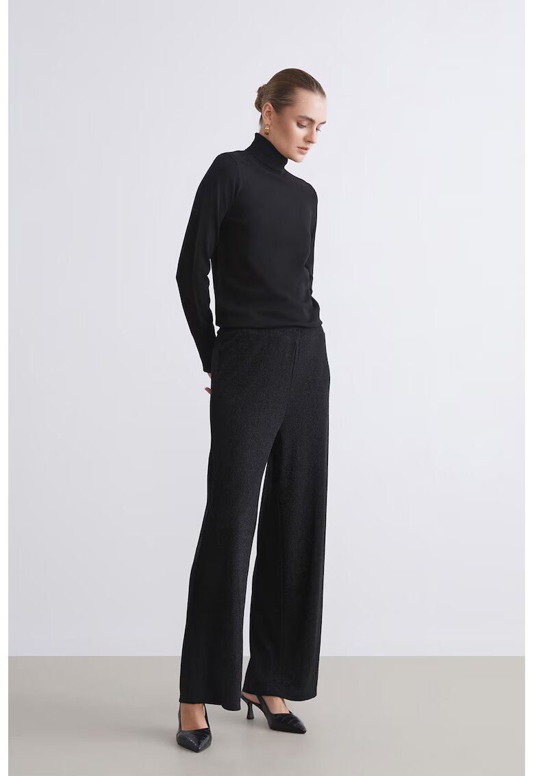 LC WAIKIKI Pantaloni stralucitori cu croiala dreapta - Negru