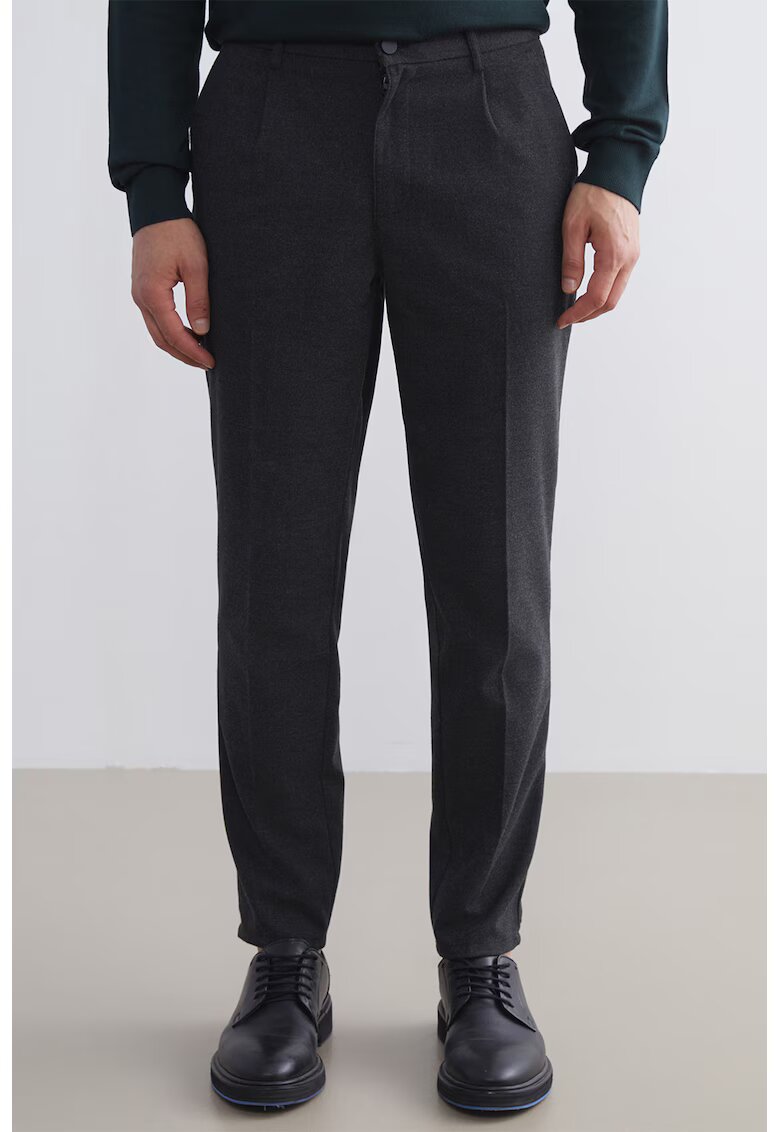 LC WAIKIKI Pantaloni uni cu buzunare oblice - Gri antracit