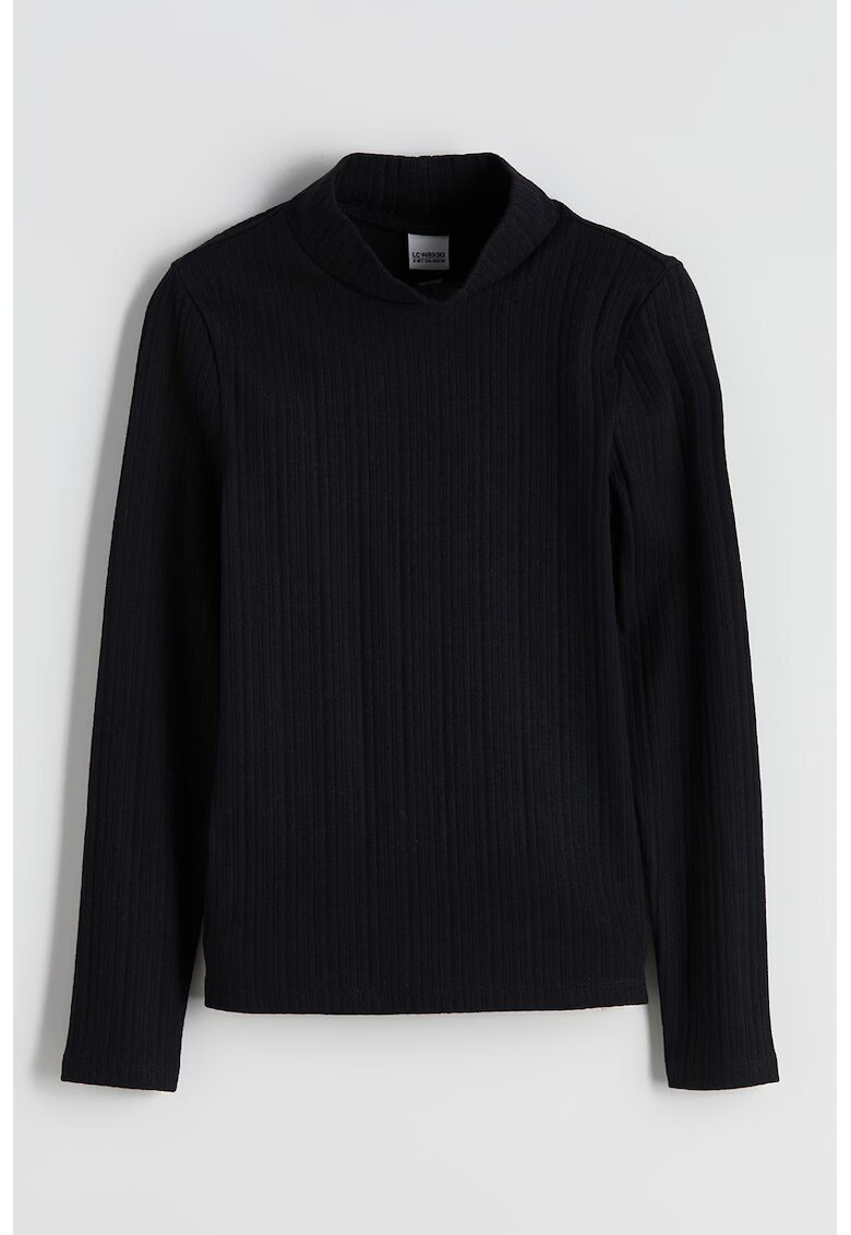 LC WAIKIKI Pulover extra slim-fit cu striatii - Negru