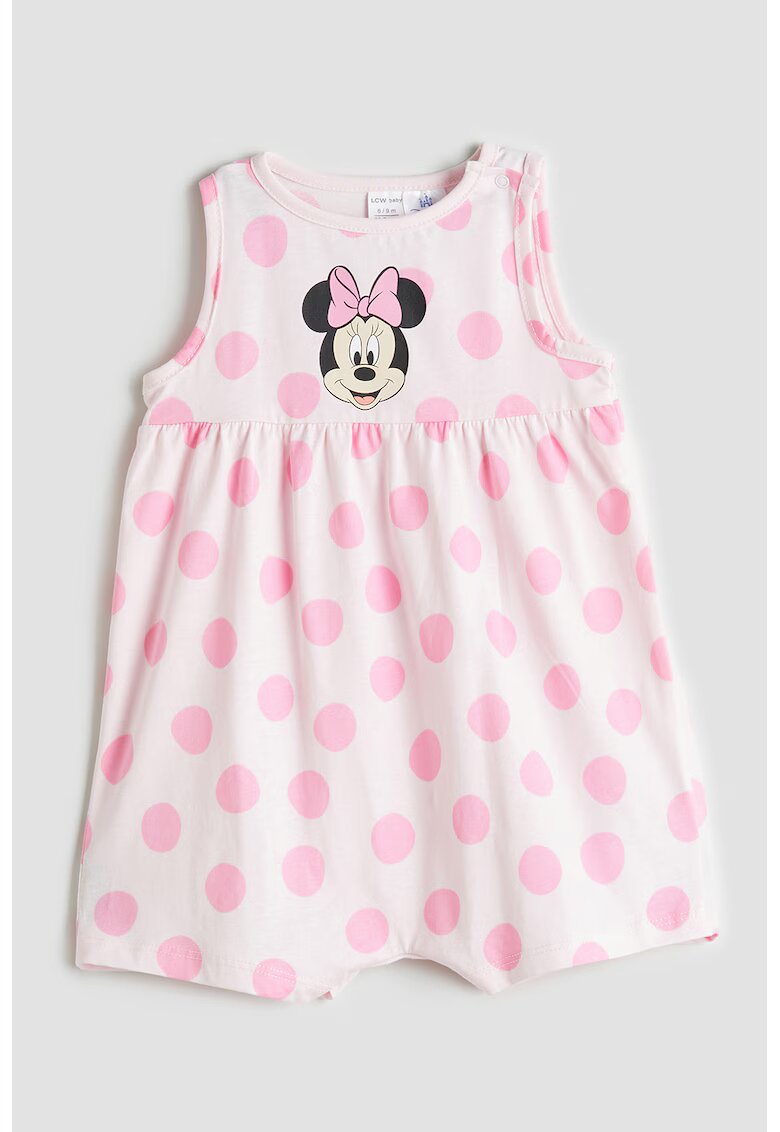 LC WAIKIKI Rochie cu buline si model cu Minnie Mouse - Alb/Roz