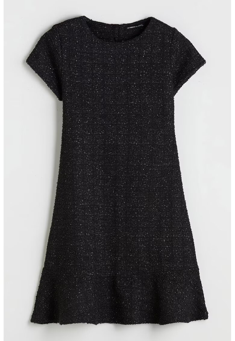LC WAIKIKI Rochie evazata cu aspect stralucitor - Negru