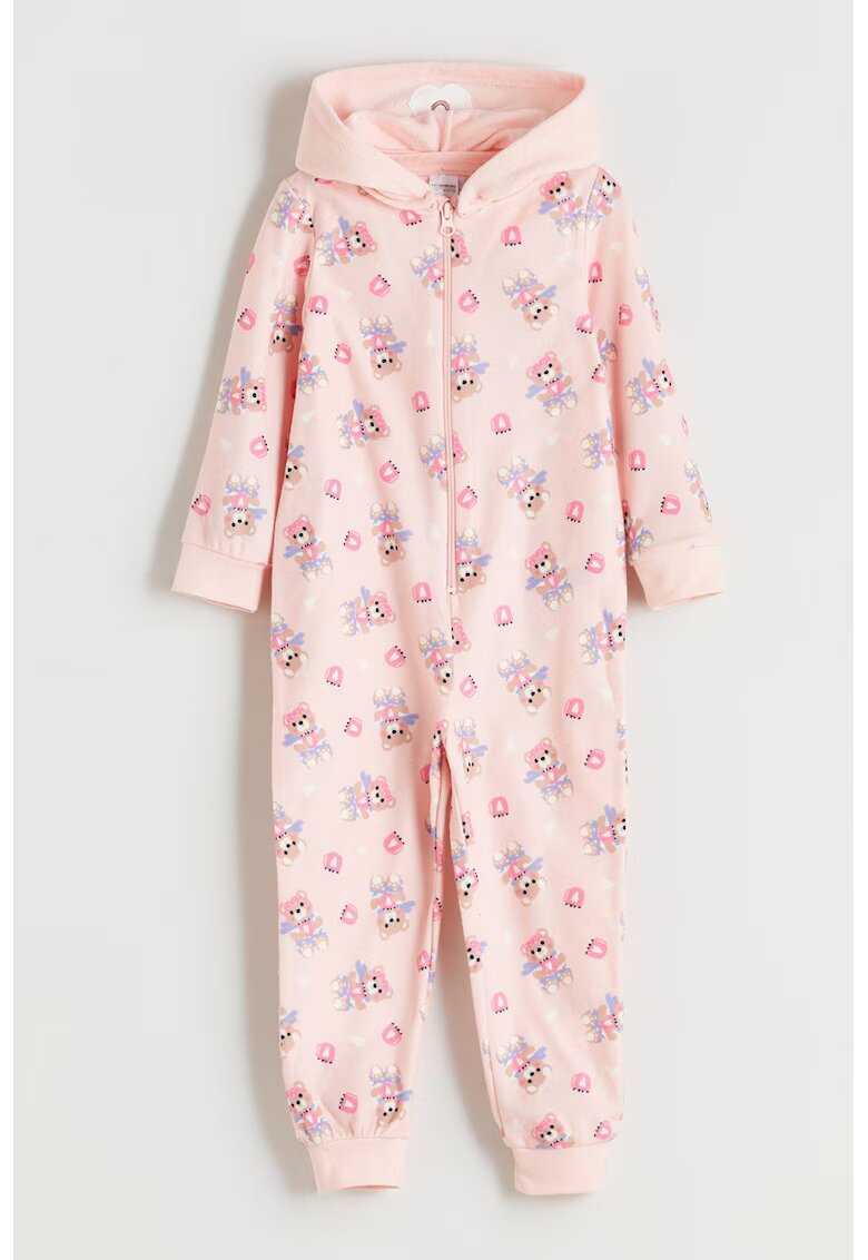 LC WAIKIKI Salopeta de pijama din fleece - Roz deschis