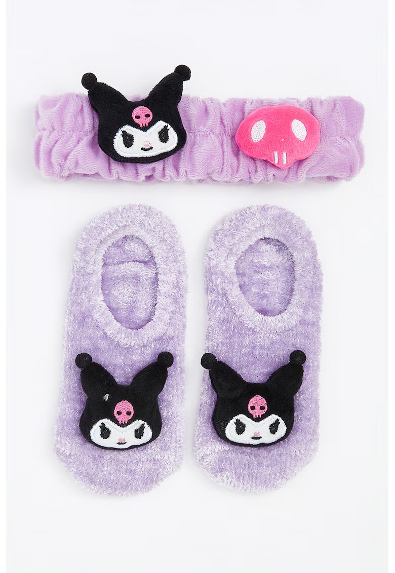 LC WAIKIKI Set de bentita si sosete Kuromi - Negru/Violet deschis