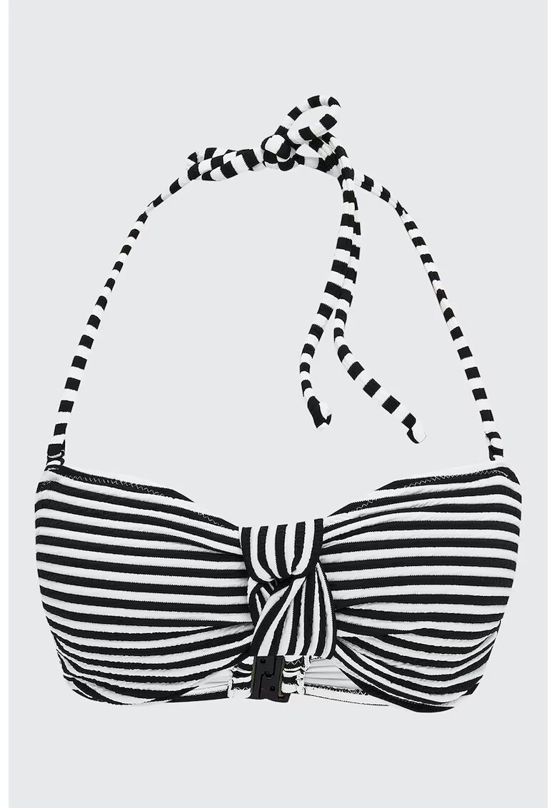 LC WAIKIKI Sutien cu model in dungi - Alb/Negru