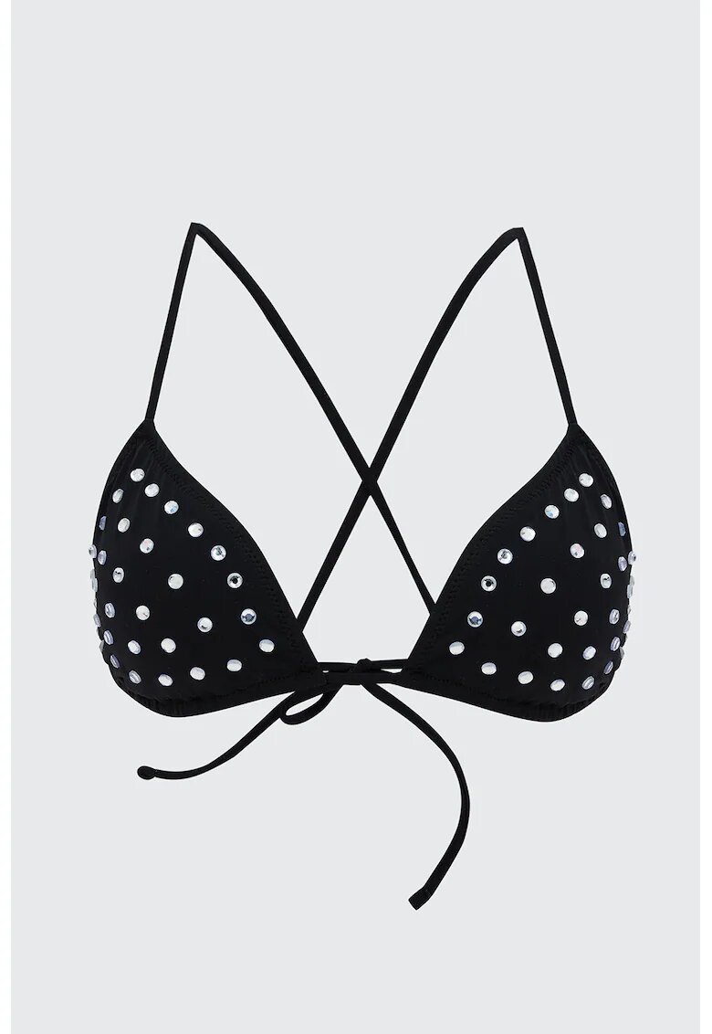 LC WAIKIKI Sutien de baie cu strasuri - Negru