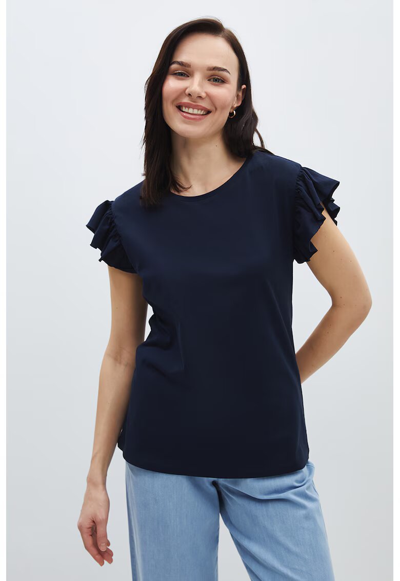 LC WAIKIKI Tricou cu decolteu rotund - Bleumarin